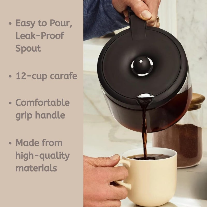 HAKANO Replacement 12-Cup Coffee Pot Carafe for Keurig K-Duo Essentials & K-Duo Essentials Hot & Cold Brewer Models (K-Duo ESSENTIALS) - Image 3